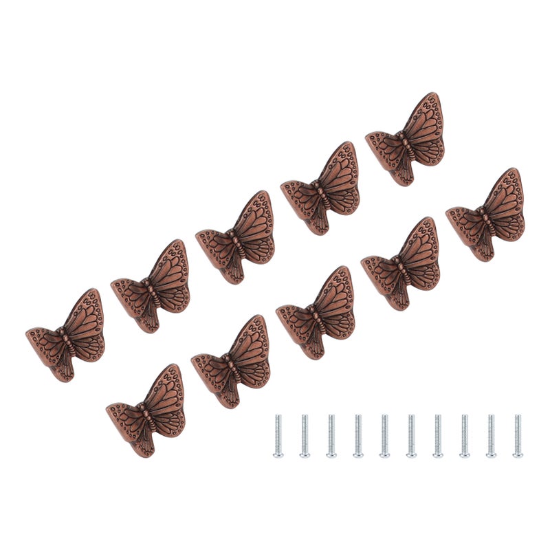 Drawer Handle Starfish Butterfly Alloy Single Hole Modern Style Pull for Drawer Cabinet WardrobeRed Bronze - Image 5