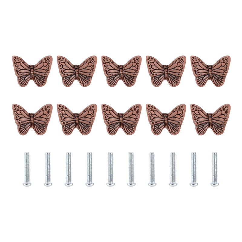 Drawer Handle Starfish Butterfly Alloy Single Hole Modern Style Pull for Drawer Cabinet WardrobeRed Bronze - Image 1