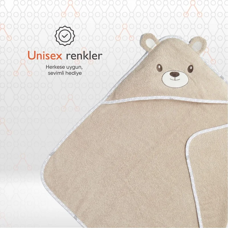 Gezenbebe Hero Hero Headed Baby & Kids Drying Towel Teddy