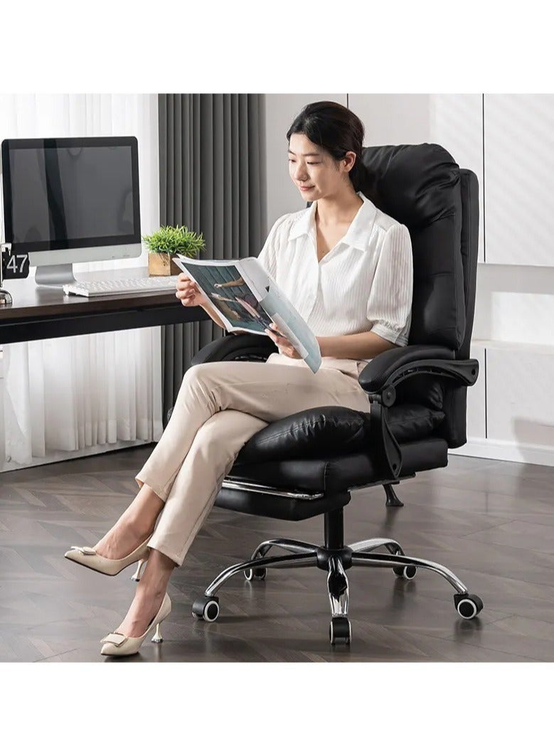 Desk Chairs with Wheels and Arms High Back,Office Chair Ergonomic Desk Chair Comfort Adjustable Height,Executive Office Chair Big and Tall with Foot Rest, Office Chair Recliners 165 Degree Adjustable - Image 2