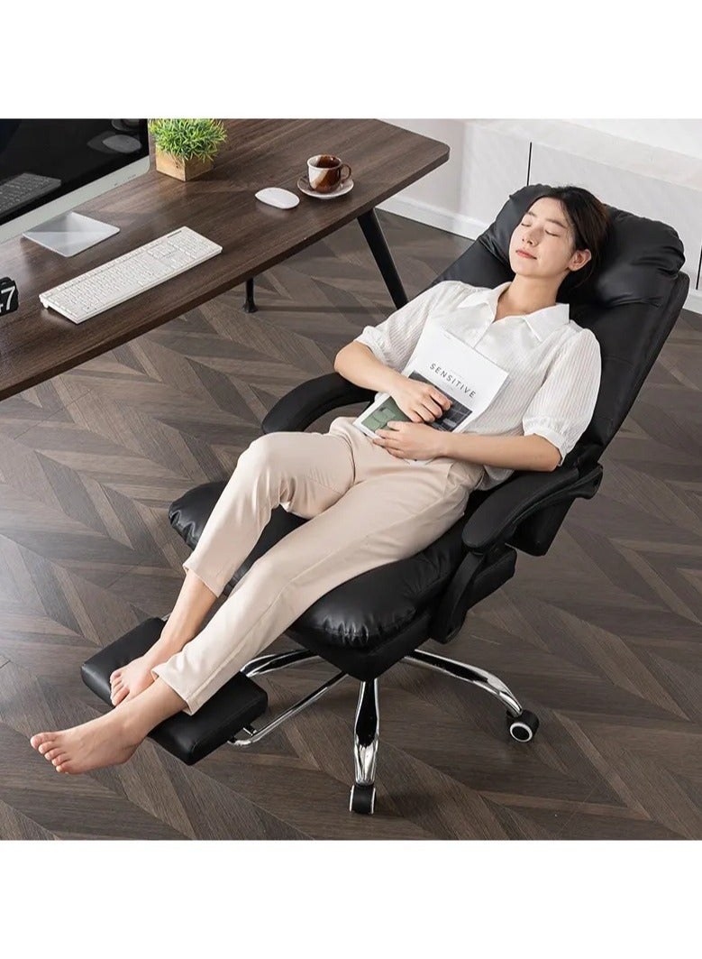 Desk Chairs with Wheels and Arms High Back,Office Chair Ergonomic Desk Chair Comfort Adjustable Height,Executive Office Chair Big and Tall with Foot Rest, Office Chair Recliners 165 Degree Adjustable - Image 4