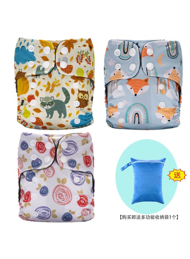 Newborn Baby Diaper Pants Polar Fleece Urine Ring Breathable Washable Baby Training Pants Waterproof Leak-proof Pants