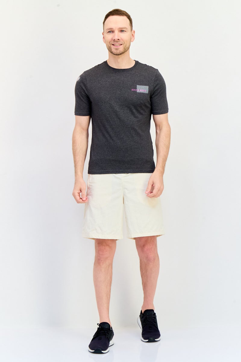 SKECHERS Men Sportswear Fit Short Sleeve Outdoor T-Shirt, Dark Grey - Image 4