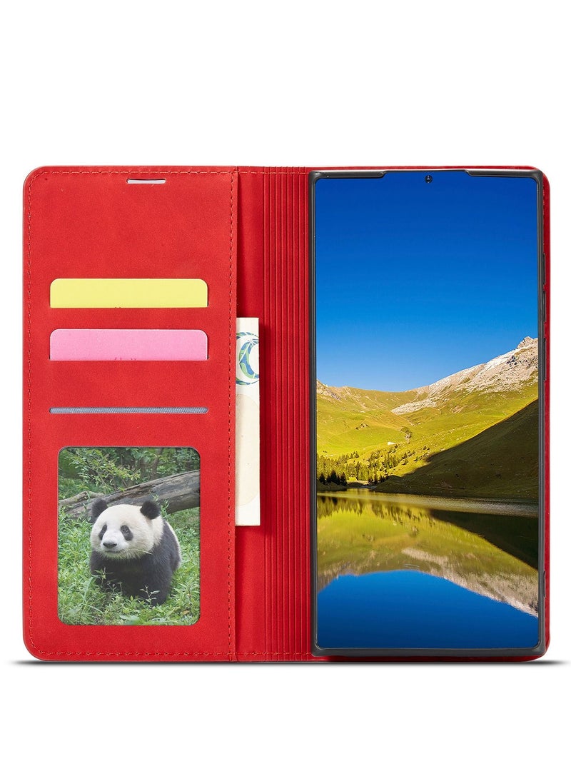 Suteni Flip Cover Leather Protective Case for Samsung Mobile Phone - Image 3