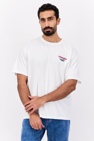 Men Crew Neck Short Sleeves Brand Logo T-Shirt, White - pzsku/Z00E0CD2D447893928DA2Z/45/1747056692/d68c0edb-1b4a-4355-8e3b-fccb7034a1a7