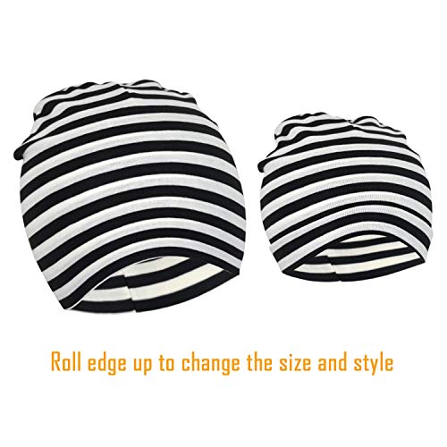 DRESHOW BQUBO 8 Pack Unisex Baby Beanie Hat Infant Toddler Kid Hats Baby Soft Cute Knit Cap Nursery Beanie - Image 2