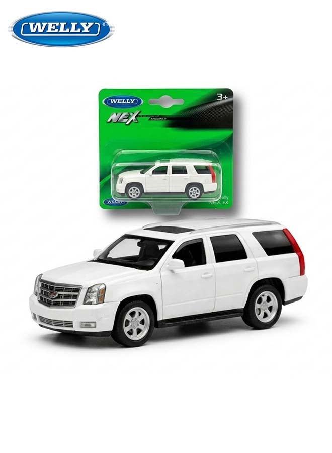 Welly 1:60 Die-Cast Cadillac Escalade 2017 – White SUV Toy Car for Kids & Collectors - Image 1