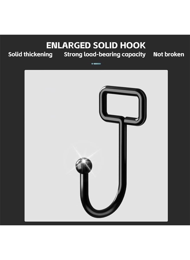 DUNISO 20Pcs Adhesive Hooks,Waterproof Wall Hooks for Hanging,Stainless Steel Towel and Coats Hooks，100lbs Load,Suitable for Bathroom Bedrooms Kitchens and Storage Room - Image 5