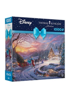 Ceaco Ceaco - Thomas Kinkade - Disney - Holiday - Cinderella Bringing Home The Tree - 1000 Piece Jigsaw Puzzle  - Image 1