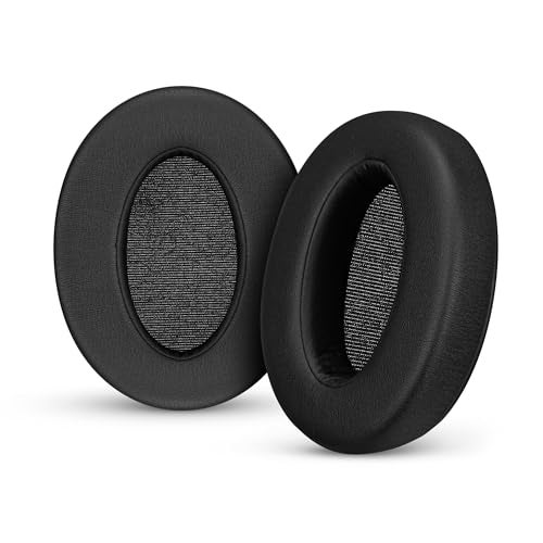 BRAINWAVZ Replacement Earpads for Sony WH-XB910N Headphones. Soft PU Leather Cushions w/Memory Foam, Extra Comfort Ear Pads, Easy & Quick Installation, by Brainwavz (Black) - Image 1