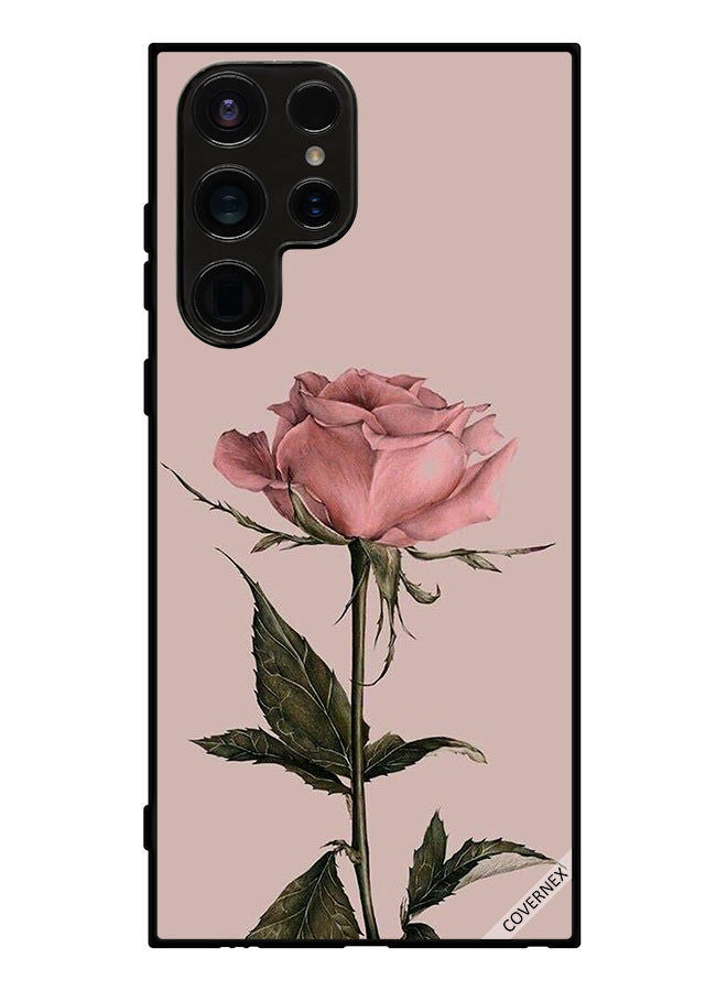 Covernex Protective Case Cover For Samsung Galaxy S23 Ultra Peach Rose - Image 1