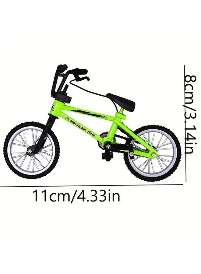 Green Alloy Finger Bike Toy Mini Simulation Bicycle Model Creative Riding Gift - Image 3
