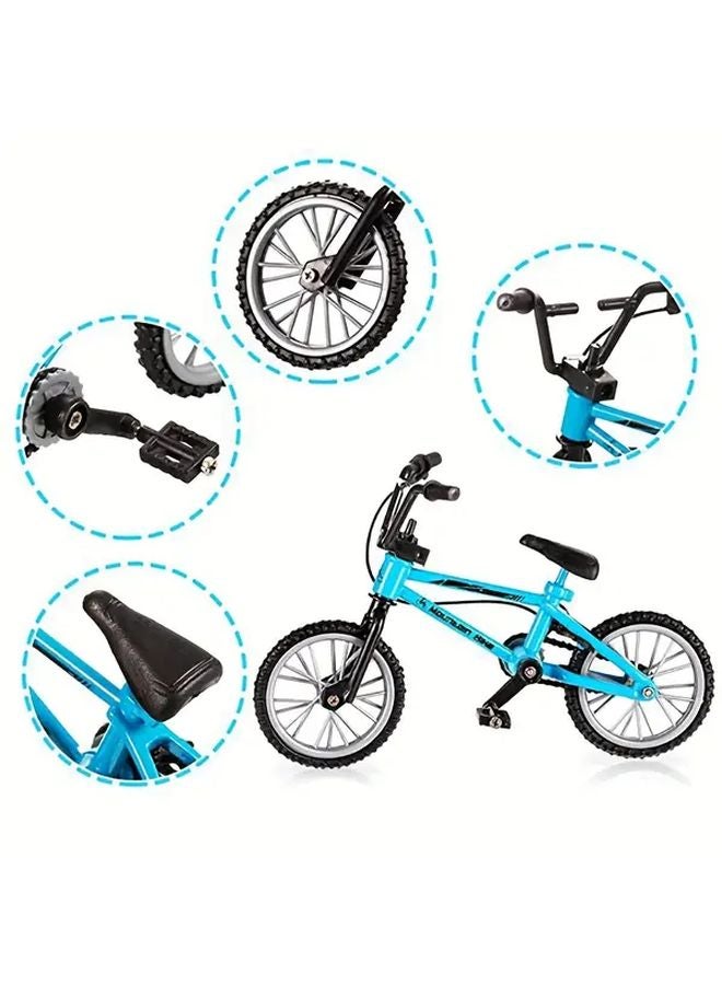 Green Alloy Finger Bike Toy Mini Simulation Bicycle Model Creative Riding Gift - Image 4