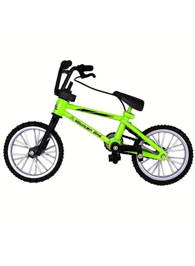 Green Alloy Finger Bike Toy Mini Simulation Bicycle Model Creative Riding Gift - Image 1