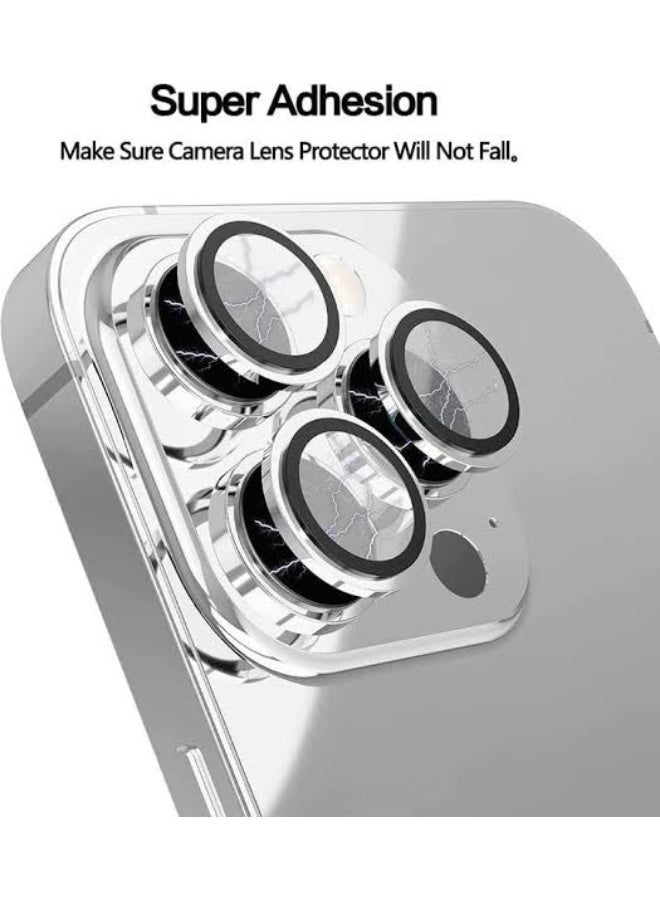 ريتشي واقي عدسة زجاجي عالي الدقة من Reccl RF09L لهاتف iPhone 14 Pro Max - مقاوم للخدوش والصدمات (فضي) - Image 5
