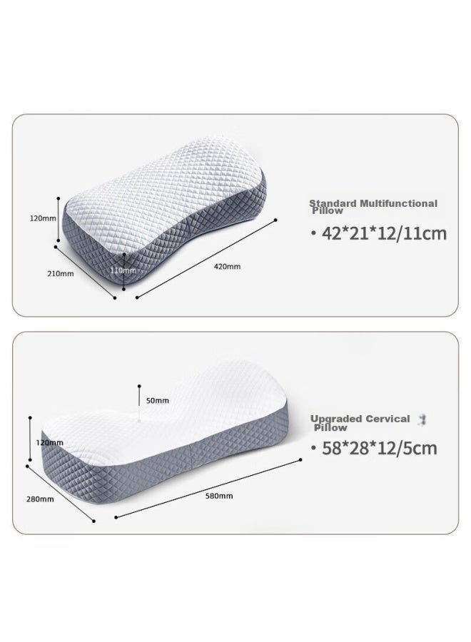 Aeromax Cervical Pillow, Memory Foam Deep Care Pillow Core, Neck Support Pillow, Deep Sleep Pillow, Summer Adult Sleeping Pillow - Image 3