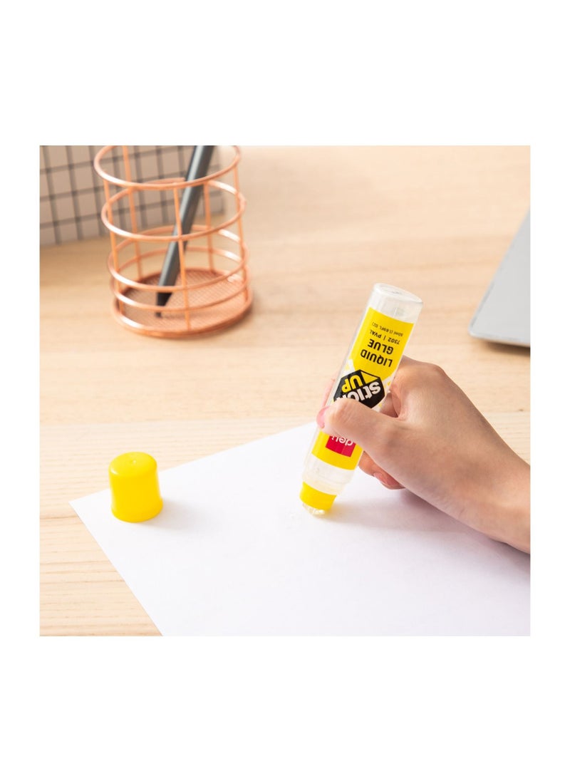 Deli 12-Piece Clear Liquid Glue Stick 50ml Content  - Image 4