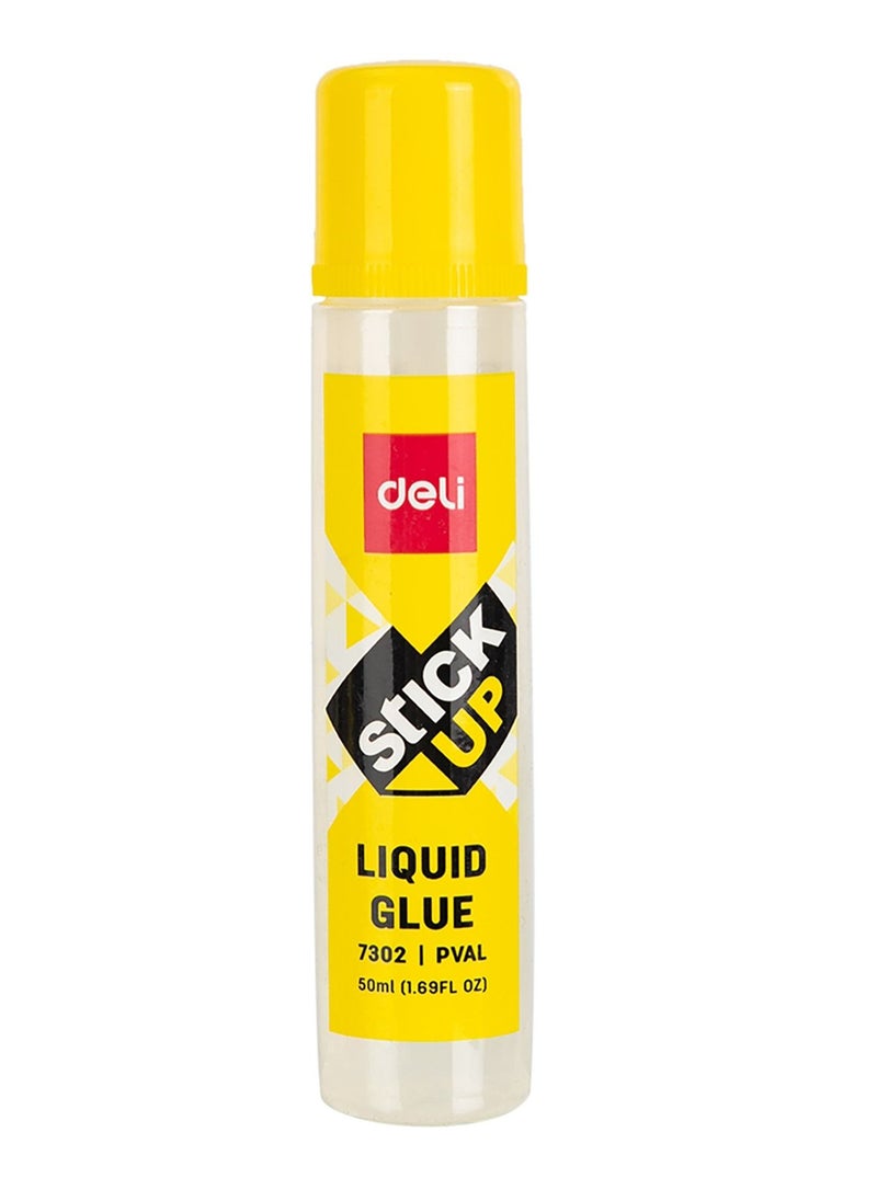 Deli 12-Piece Clear Liquid Glue Stick 50ml Content  - Image 3
