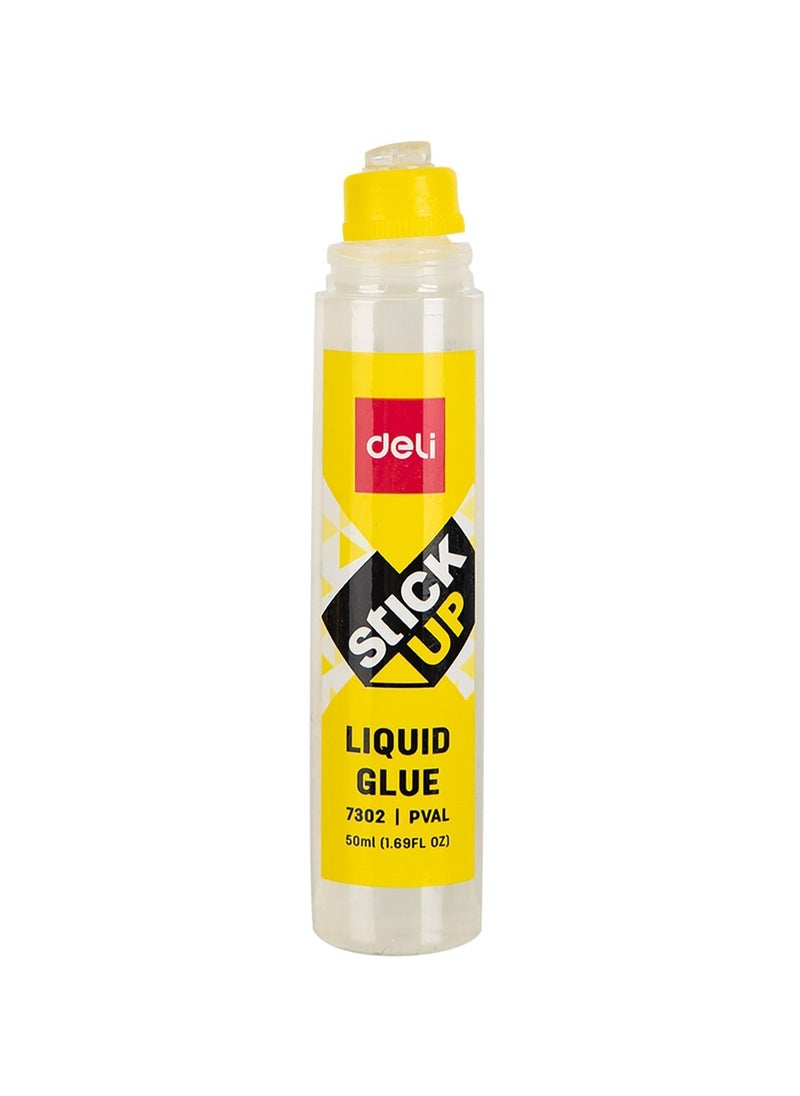 Deli 12-Piece Clear Liquid Glue Stick 50ml Content  - Image 2