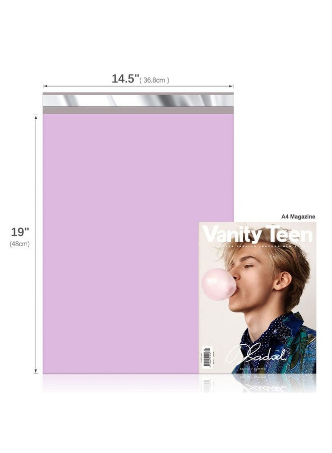 Fuxury Poly Mailers 14.5X19 Inch 100 Pcs, Waterproof Shipping Bags For Clothing, Strong Adhensive Shipping Envelopes For Small Business Suppliers, Self Seal Mailers Poly Bags Mailing Envelopes Purple - Image 2