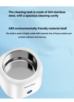 Furtey Ultrasonic Cleaner Retainer Cleaner: 43kHz Ultrasonic Denture Cleaner - 180ML Portable Teeth Cleaning Box for Orthodontics Braces Mouthguard/Jewelry Earrings Watches Bracelets Bracelet Cleaning  - Image 4
