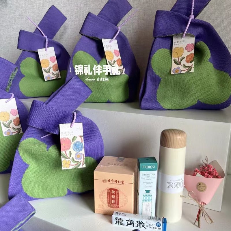 New Teachers' Day Gift Suit Accompanying Gift Bag For School Season Gift Bag Advanced Handbag Flower Women'S Bag - Image 2