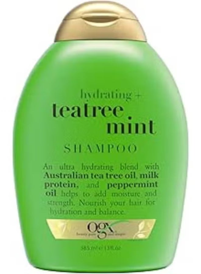OGX Hydrating Tea Tree Mint Shampoo 385 Ml - Image 1