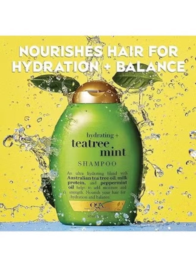 OGX Hydrating Tea Tree Mint Shampoo 385 Ml - Image 3