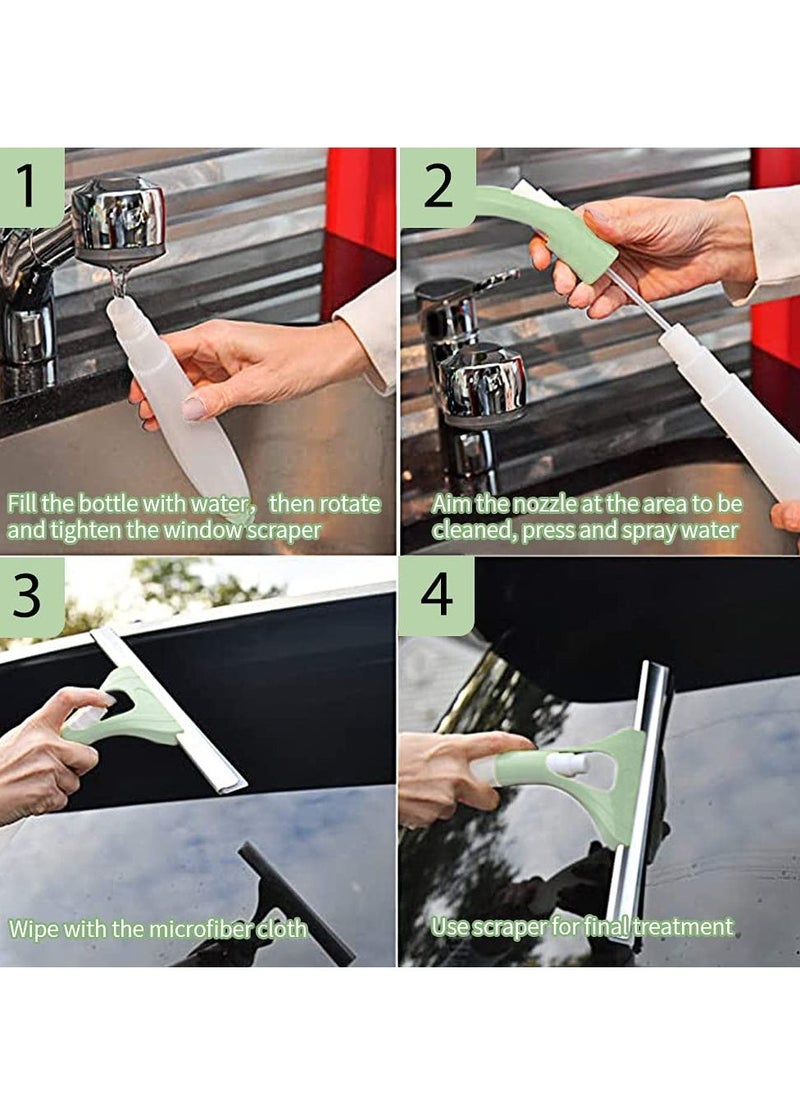 Beauenty Window Squeegees with Spray Bottle, 2 in 1 Window Cleaning Tool for Windows, Window Cleaning Shower Glass Squeegees, Household Window Mirror Squeegee for Home Cleaning, Glass Door, Tile Wall, Car - Image 5