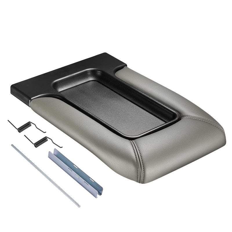 SPEEDWOW Center Console Lid Replacement Kit Fit for 20012007 Silverado Avalanche Suburban Sierra Yukon OEM19127364 19127365 19127366 924811 Light Gray