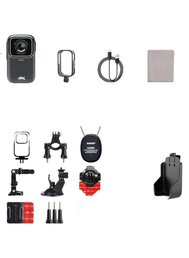 Mountain Dog Shangou G11 Thumb Action Camera, 4K Hd Anti-Shake Motorcycle Dash Cam, Non-360 Panoramic Camera, Bicycle Helmet Riding Vlog Gadget, Small Camera - Image 3