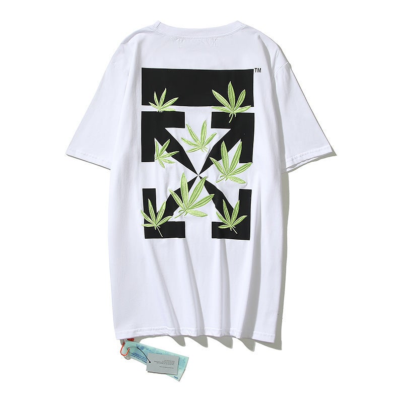 Trade Off Ow Monet Oil Painting Arrow T-Shirt Unisex Loose Couple'S Short-Sleeve Trendy 19Ss - Image 4