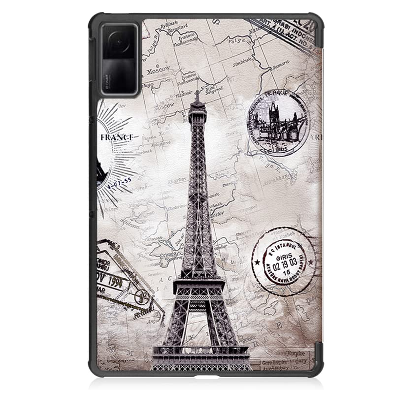ProElite Slim Trifold Flip case Cover for Redmi Pad 10.6" Tablet, Eiffel - Image 5