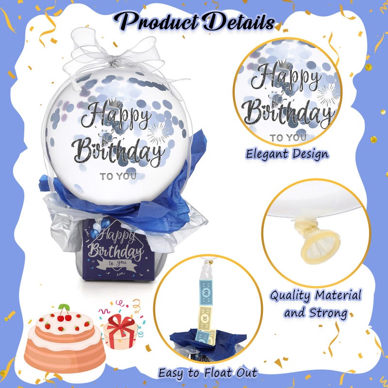 Sumind Birthday Pull Money Balloon Box for Cash Funny Money Balloon Surprise Kit Pull out Cash Holder Gift Box Birthday to You Surprise Gifts for Women Mother Girlfriend Wife(Novelty Style) - Image 3