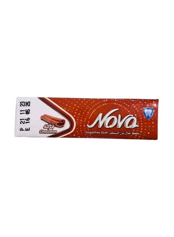 Batook Nova Sugarfree Chewing Gum Cinnamon 5*2.5g sticks * 20 Pcs -250 - Image 1