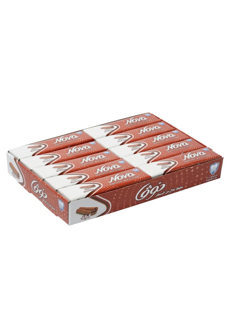 Batook Nova Sugarfree Chewing Gum Cinnamon 5*2.5g sticks * 20 Pcs -250 - Image 3