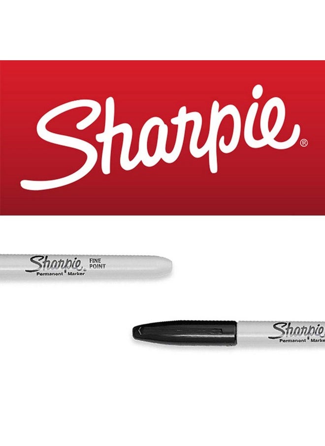 Sharpie Permanent Marker Fine Point, Black with Sharpie Quick Drying/Waterproof - 36 Count (1 Pack)  - Image 4