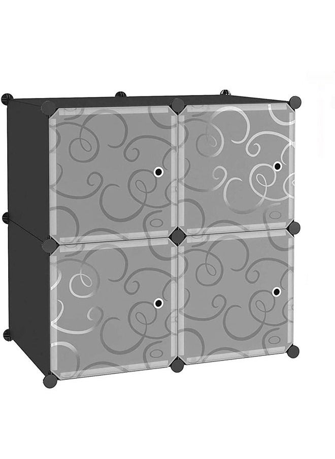 CityRiya-Long - Cubbies Storage Organizer Cube Storage Shelves Closet Cabinet Shelf Portable Shelving Toy Organizer Cabinet Plastic Dresser Clothes Storage Cubes - Image 1