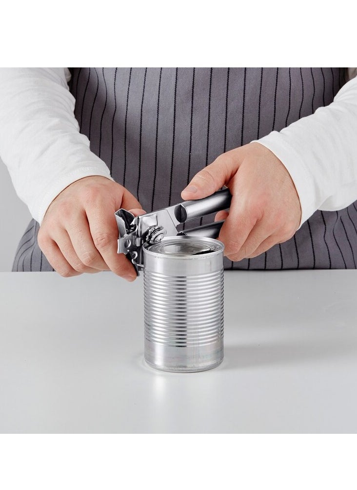 Generic - Versatile Manual Can Opener – Made of stainless steel, food-safe and easy to use, ideal for the kitchen to open cans, jars, and beverage bottles. Smooth edge for safety. - Image 1