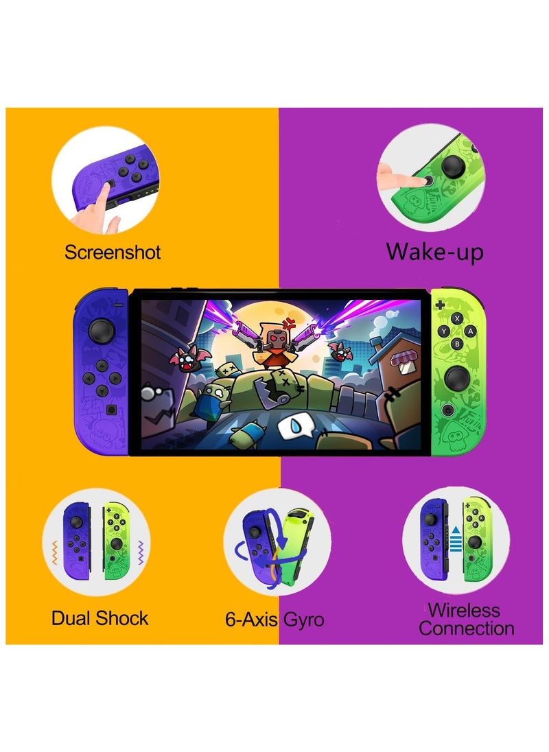 Generic Joy Cons Wireless Controller for Nintendo Switch, L/R Controllers Replacement Compatible with Nintendo Switch/Lite/OLED, Joystick with Wake-up/Screenshot/Dual Vibration/Motion Control Function  - Image 5