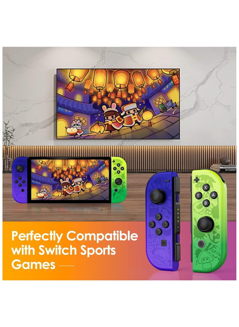 Generic - Joy Cons Wireless Controller for Nintendo Switch, L/R Controllers Replacement Compatible with Nintendo Switch/Lite/OLED, Joystick with Wake-up/Screenshot/Dual Vibration/Motion Control Function - Image 1