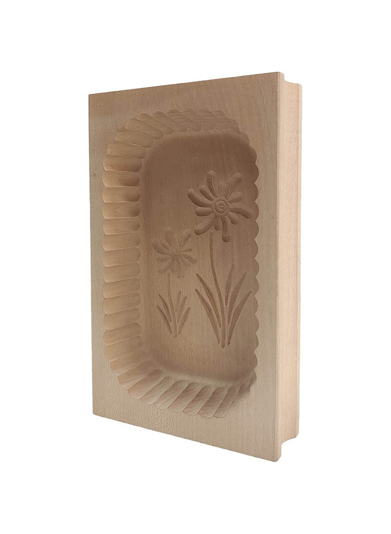 Milky 400g Wood Butter Mould - Image 1
