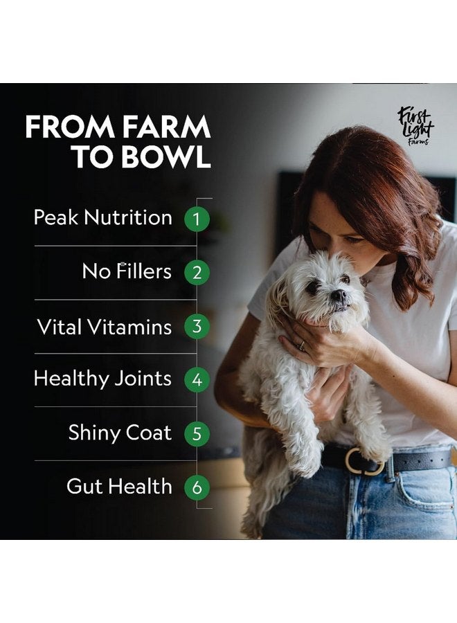 فيرست لايت طعام الكلاب المجفف بالتجميد من First Light Farms للأكلات الانتقائية | تركيبة خالية من الحبوب وغنية بالبروتين لجميع السلالات ومراحل الحياة | لحم واغيو ممتاز ومعتمد من منظمة إنسانية | كيس 1.5 رطل - Image 5
