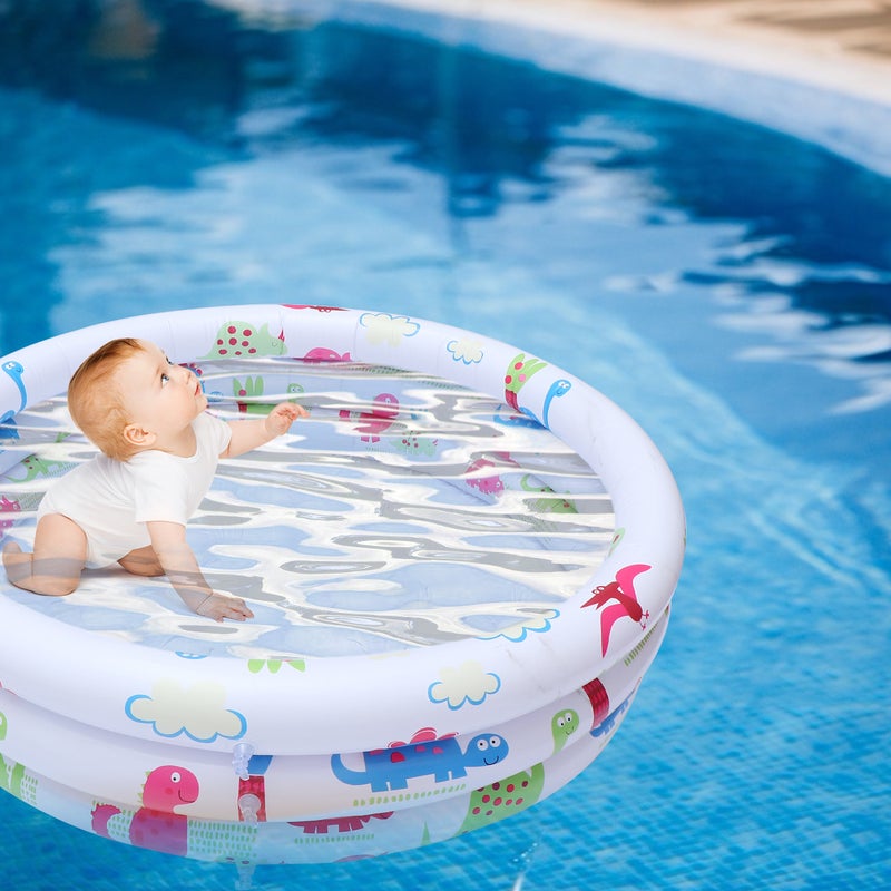 1 Set Adorable Inflatable Round Pool with Pump for Children Kids - Image 5