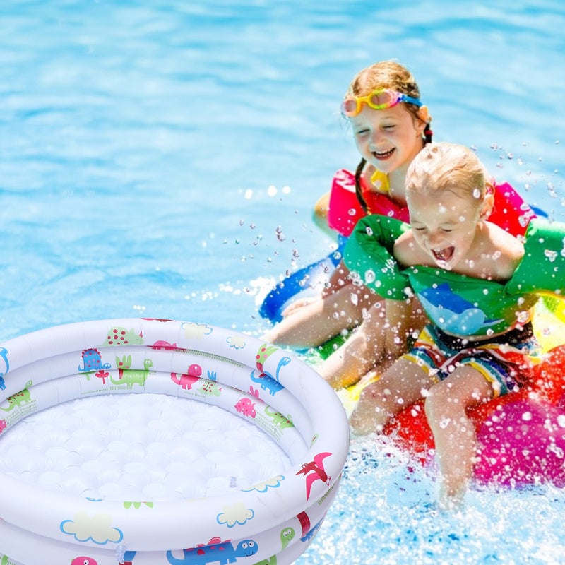 1 Set Adorable Inflatable Round Pool with Pump for Children Kids - Image 3