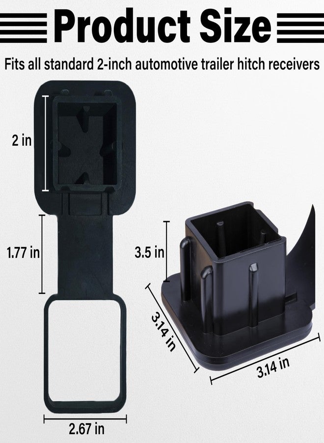 BFXM 2 Inch Trailer Hitch Cover, Durable Tow Hitch Covers Tow Hitch Plug Receiver Cap for Trucks, Claymore Design Perfect Hitch Covers for All Truck Types - Image 2