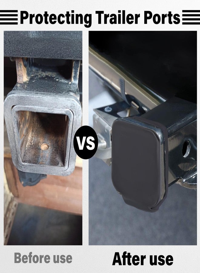BFXM 2 Inch Trailer Hitch Cover, Durable Tow Hitch Covers Tow Hitch Plug Receiver Cap for Trucks, Claymore Design Perfect Hitch Covers for All Truck Types - Image 5