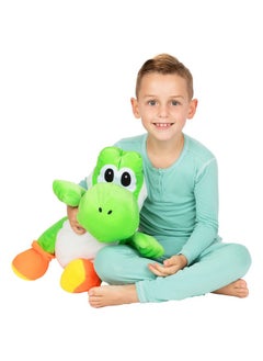 Franco Kids Bedding Super Soft Plush Cuddle Pillow Buddy, One Size, Mario Yoshi  - Image 2
