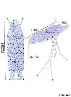 Ironing Board Foldable Lightweight Adjustable Height Safety Lock Buckle Anti-Slip Screw 144x38 cm - pzsku/Z00E1C2689D15BE5AB624Z/45/_/1717501035/99730e80-6144-4dbc-800c-b11fd418af4e