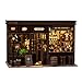 Shylamb Book Nook Kit DIY Miniature Dolls House Kit with Furniture and LED Light 3D Puzzle Wooden Art Bookends Model Kits for for Adults and Teens Corner Tavern - Image 2